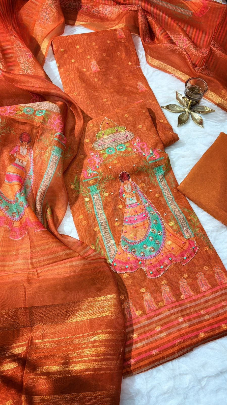 Dupion Silk Salwar Material