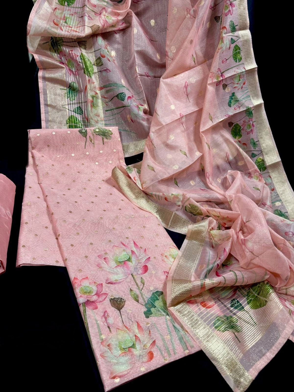 Shimmer Silk Banarasi Weave (3 PC Set)