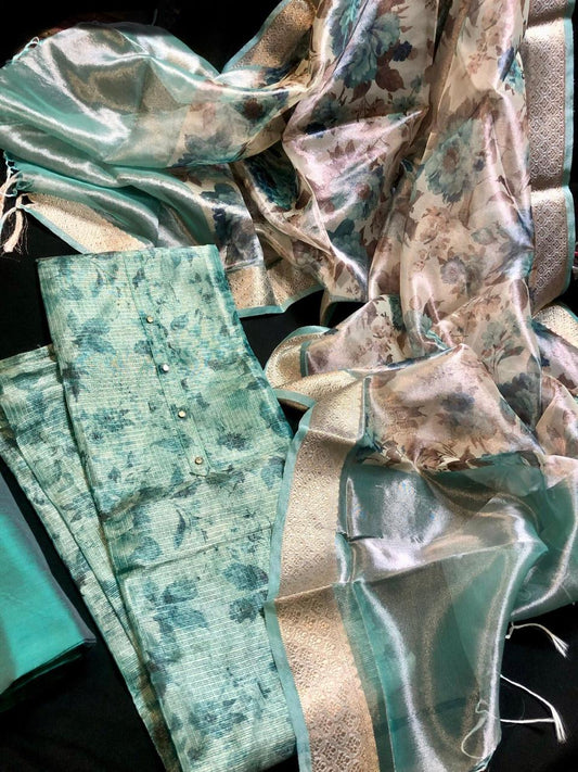 Tissue Silk Salwar Material