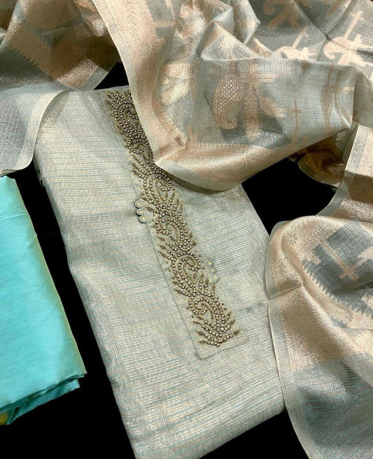 Tissue Silk Salwar Material