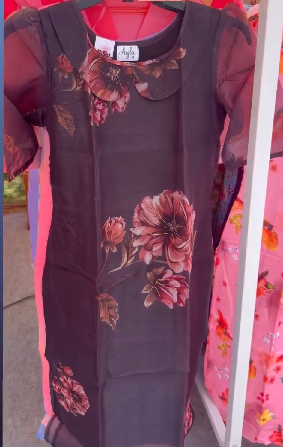Black Organza Kurti