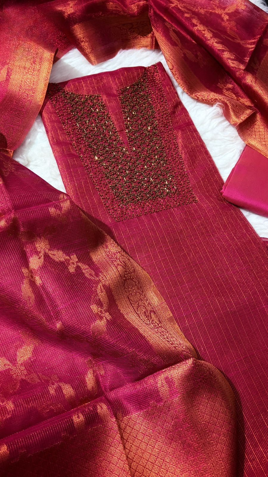 Tissue Silk Salwar Material
