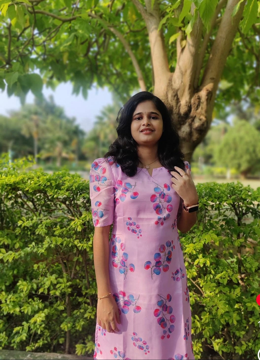 Lilac soft kurti