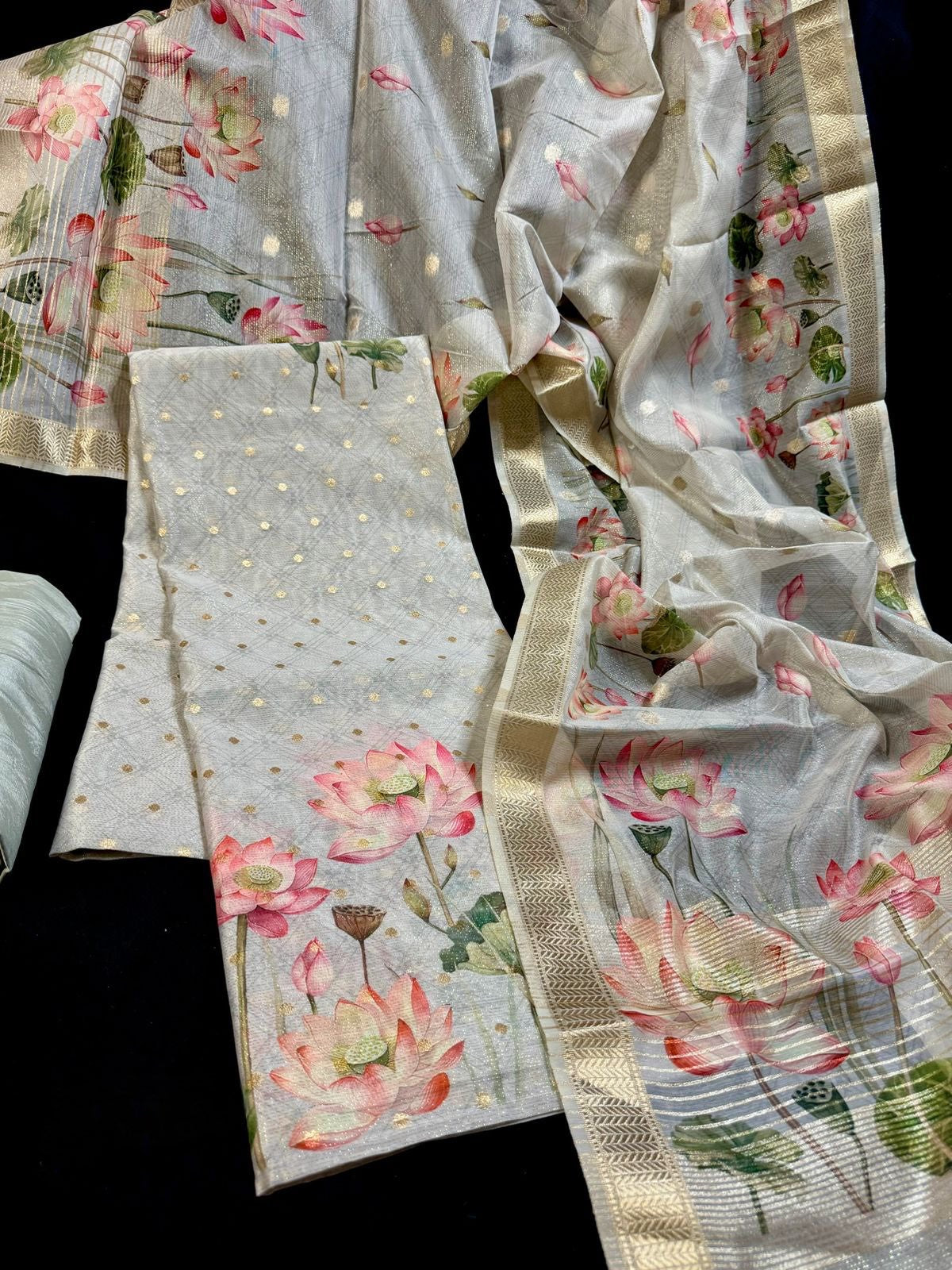 Shimmer Silk Banarasi Weave (3 PC Set)