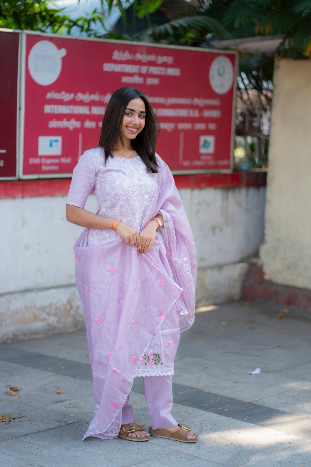AA230 Lavender Kota Cotton 3pc Set