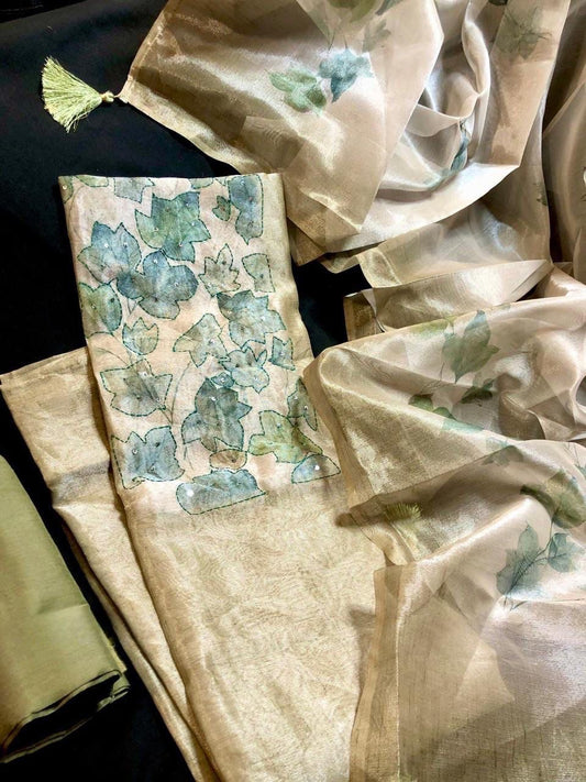 Chanderi Silk Salwar Material