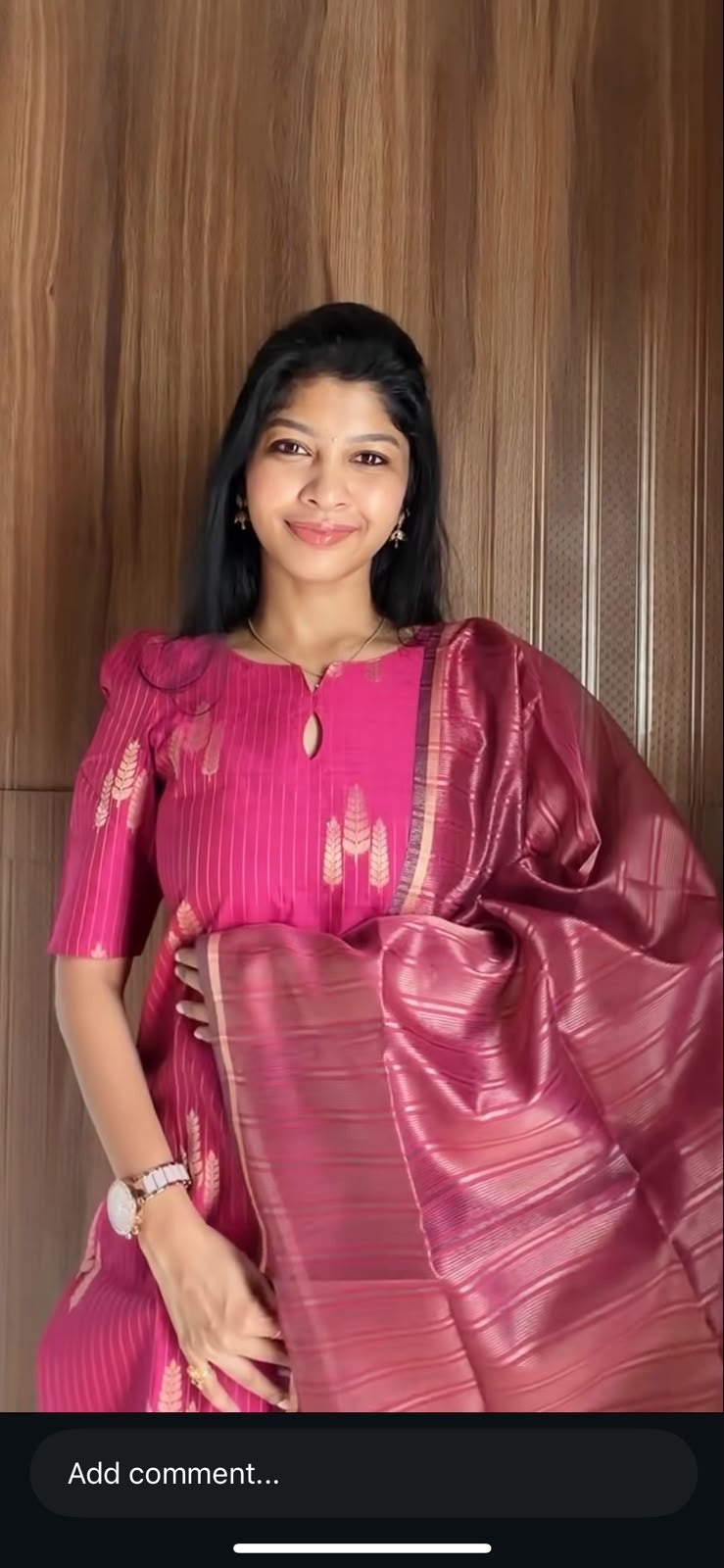 Rani Pink Soft Silk Salwar Set