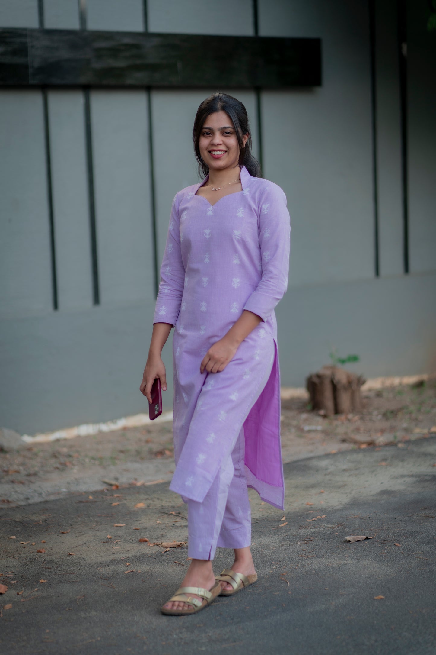 AA026 Lavender Cotton Coord Set