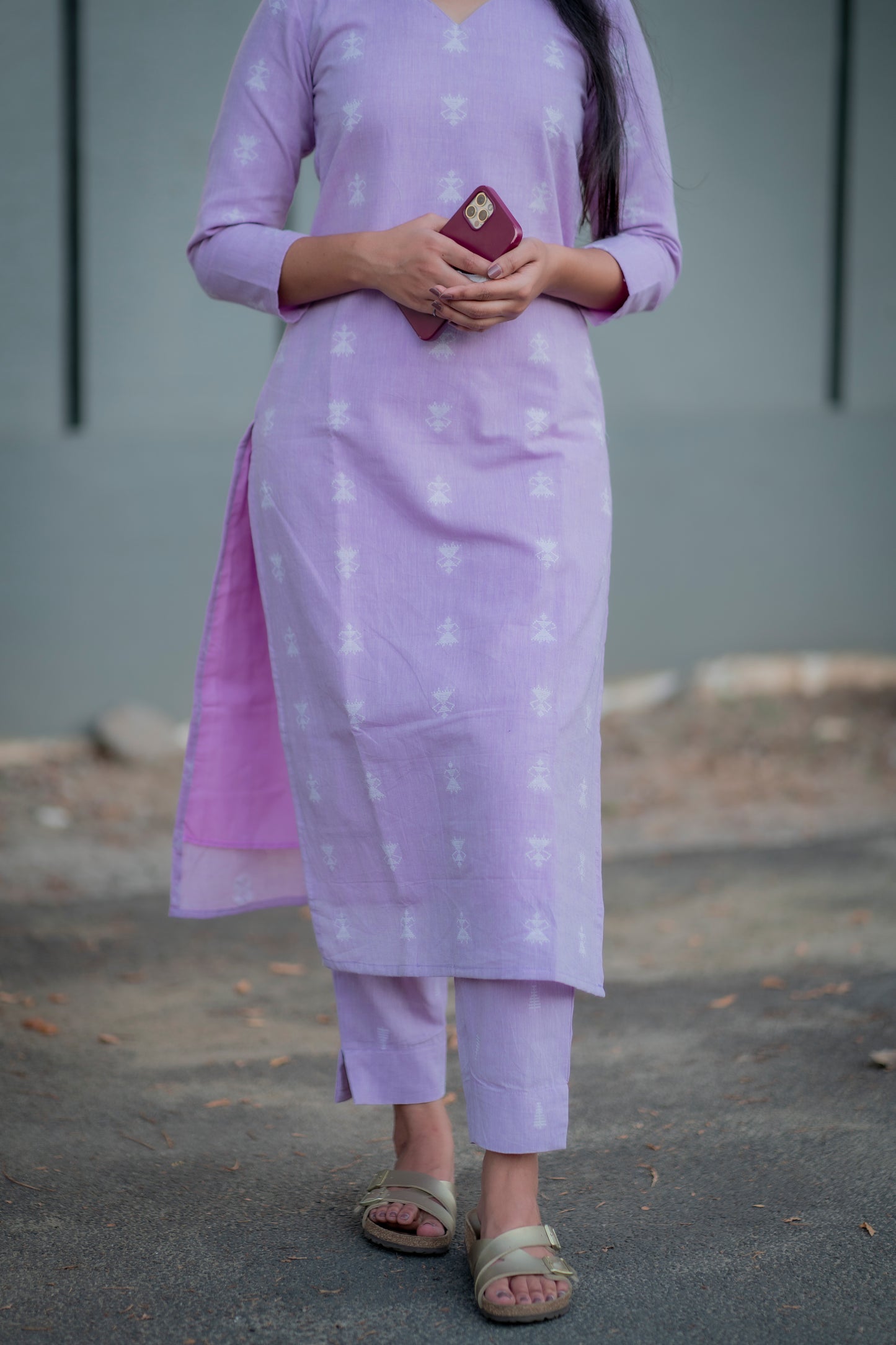 AA026 Lavender Cotton Coord Set