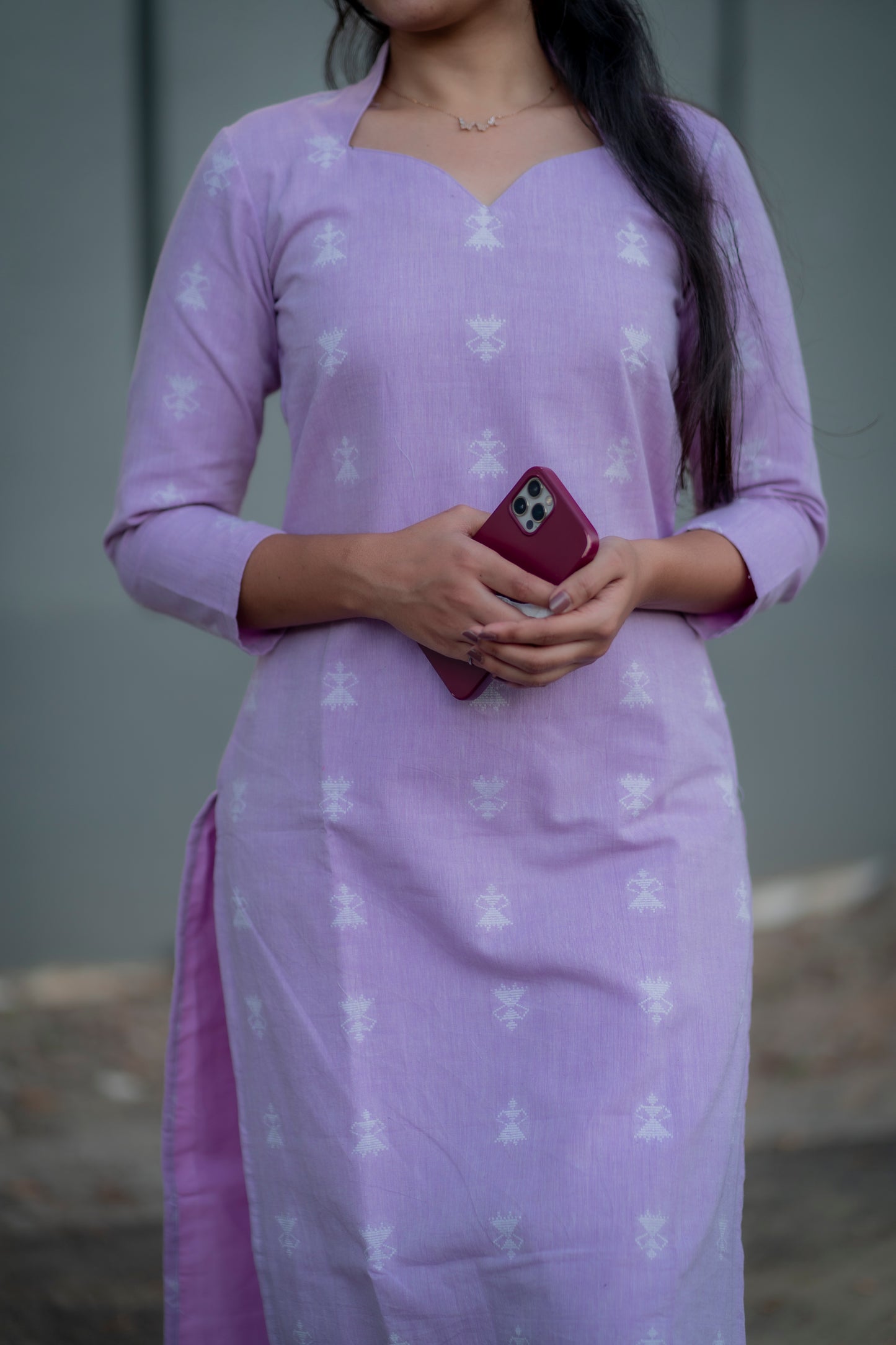 AA026 Lavender Cotton Coord Set