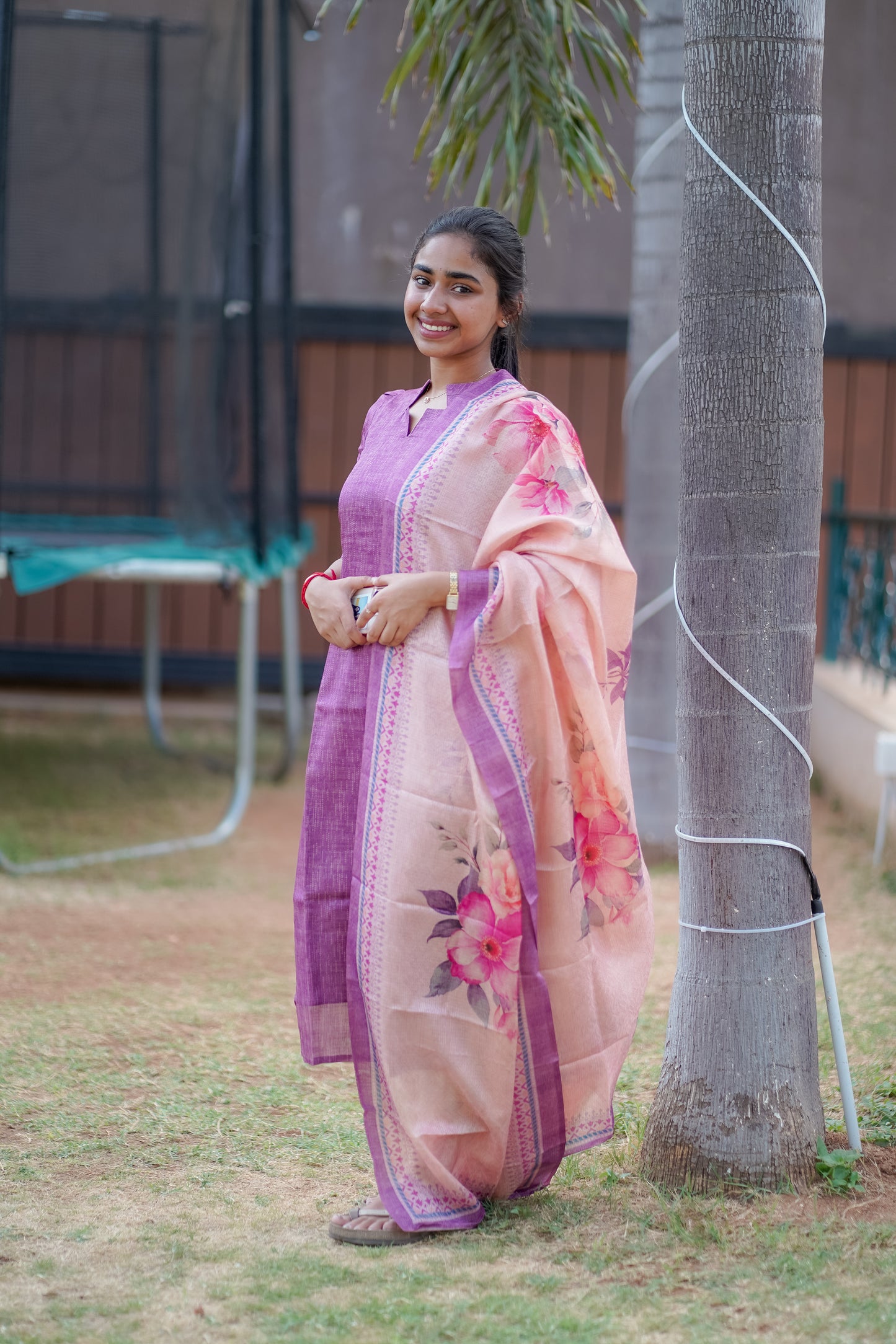 AA014 Tussar Silk Kurti With Dupatta