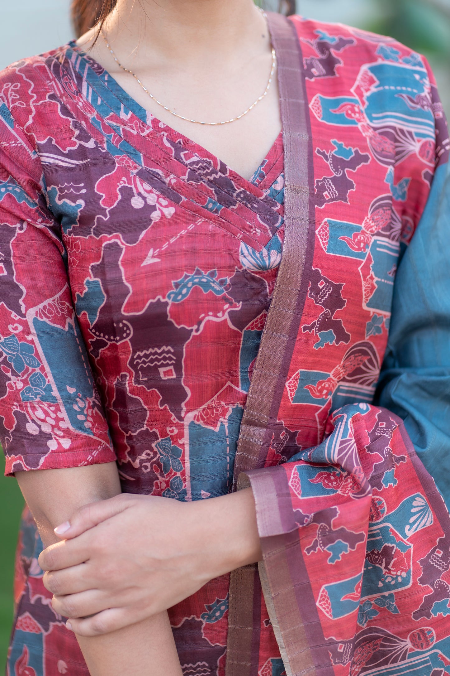 Tussar Silk 3 Piece Set