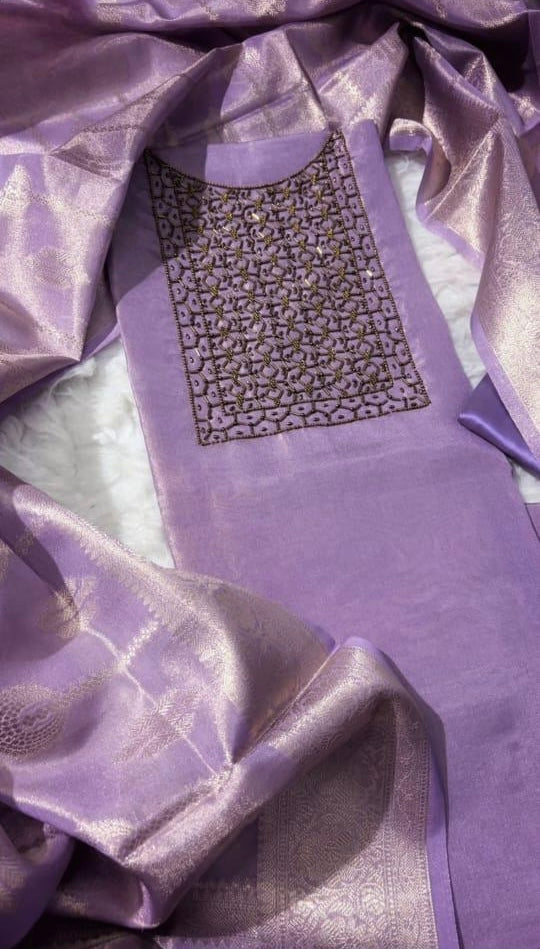 Tissue Silk Salwar Material