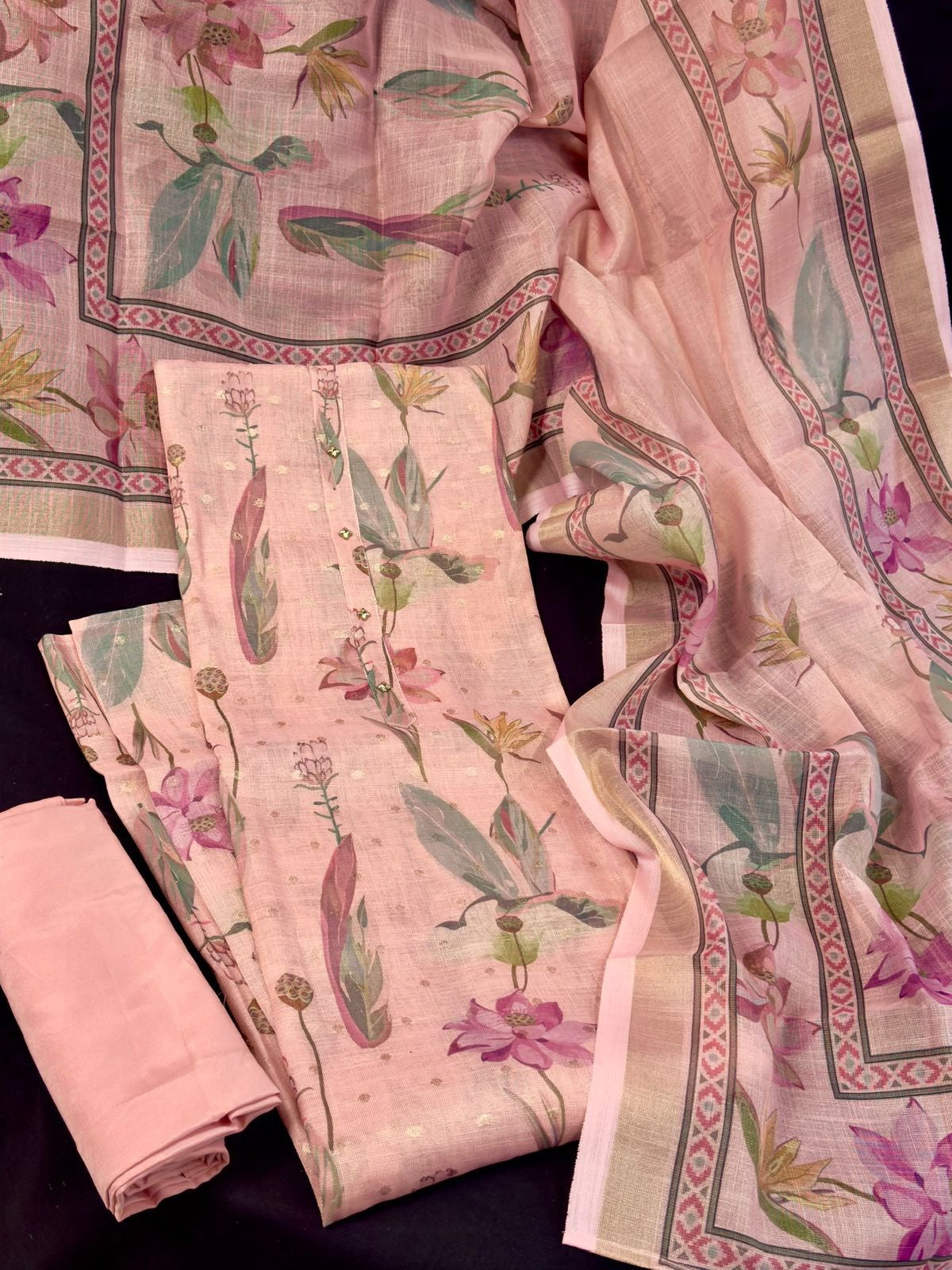Linen Cotton Salwar Material