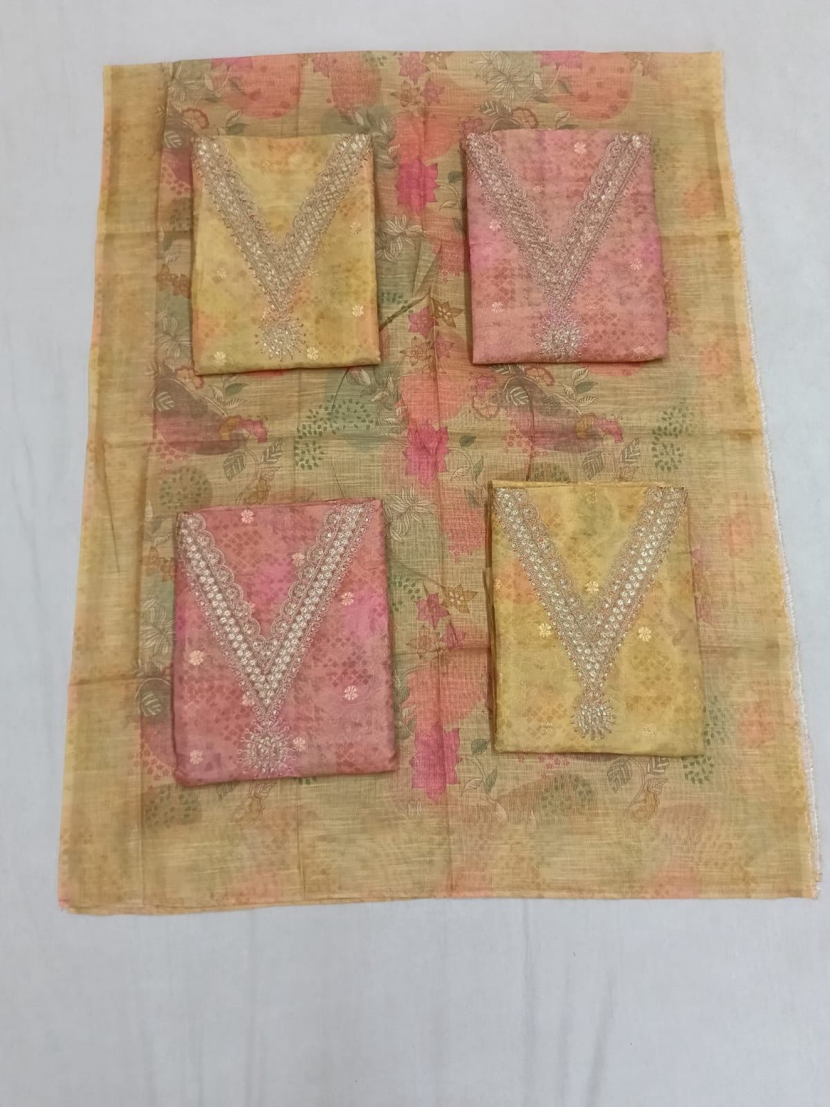 Chanderi Silk Salwar Material