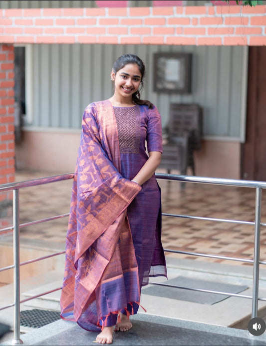 Dark Violet Tissue 3 Pc Set (Function Wear)