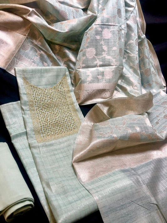 Tissue Silk Salwar Material