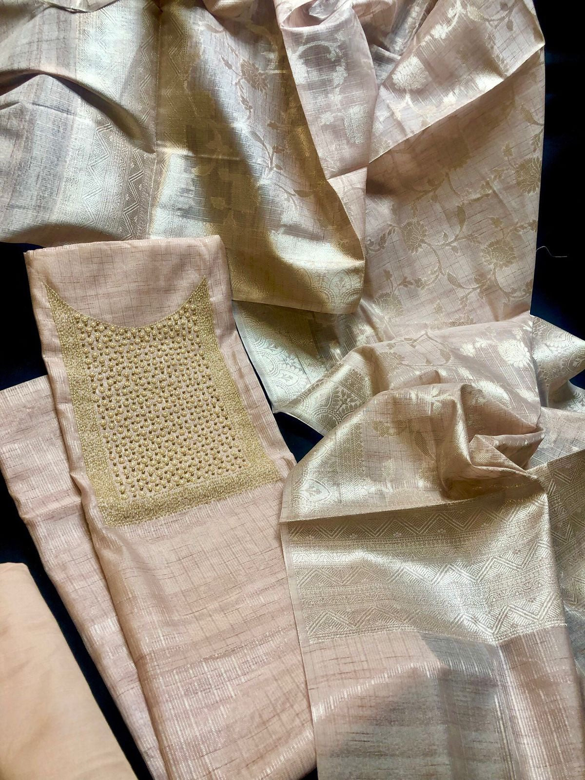 Tissue Silk Salwar Material