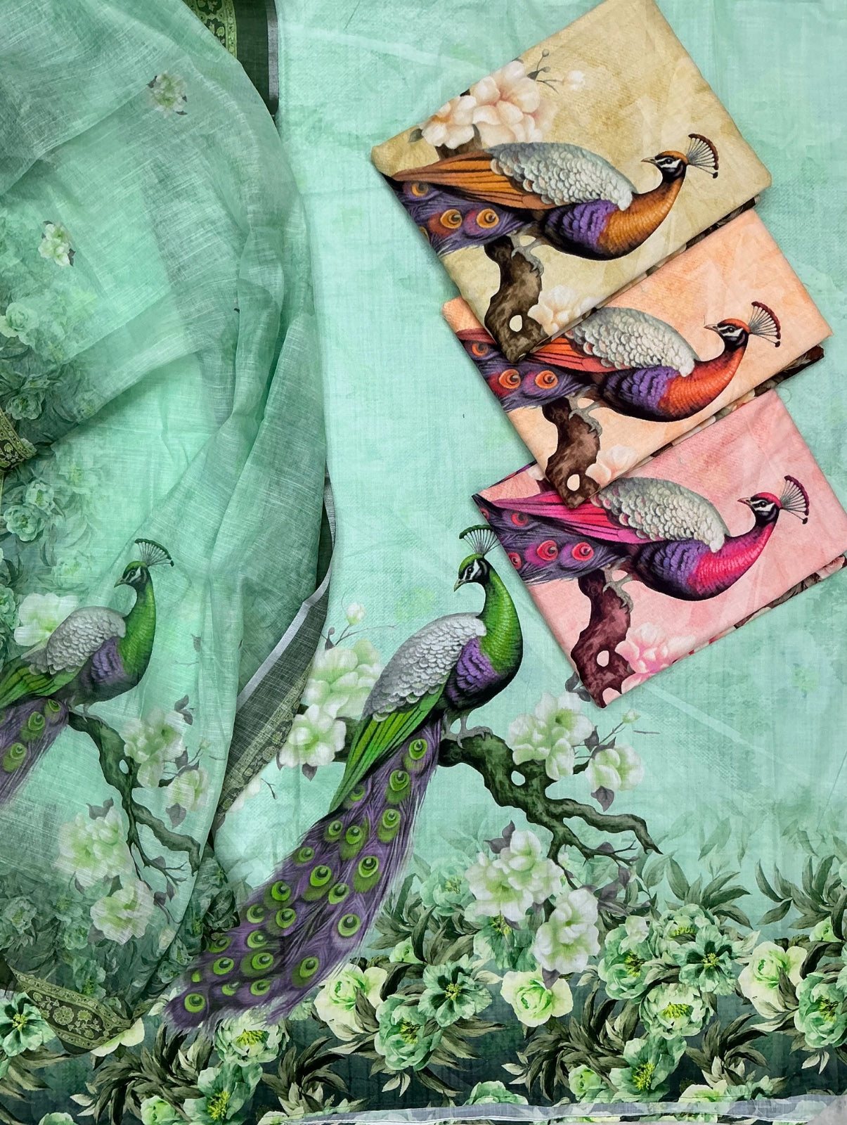 Pure Linen Mul Cotton Salwar Materials