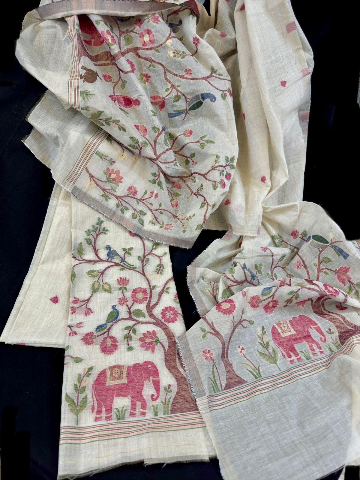 Linen Jamdhani 3 Pc Set