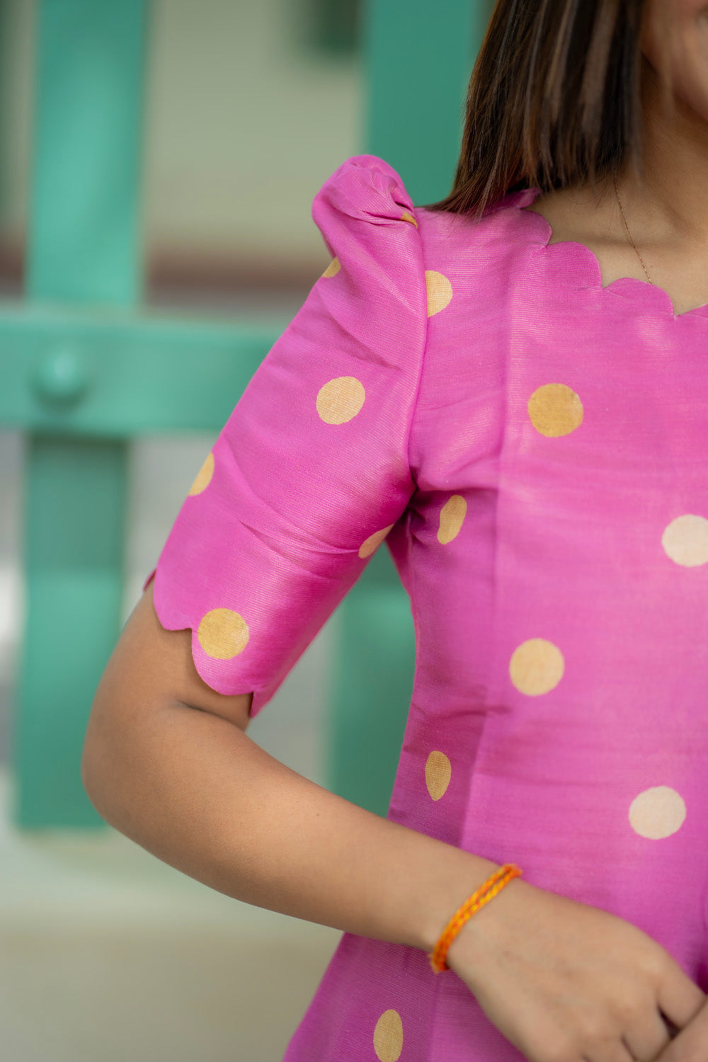 AA280 Lotus Pink Silk Kurti with Dupatta