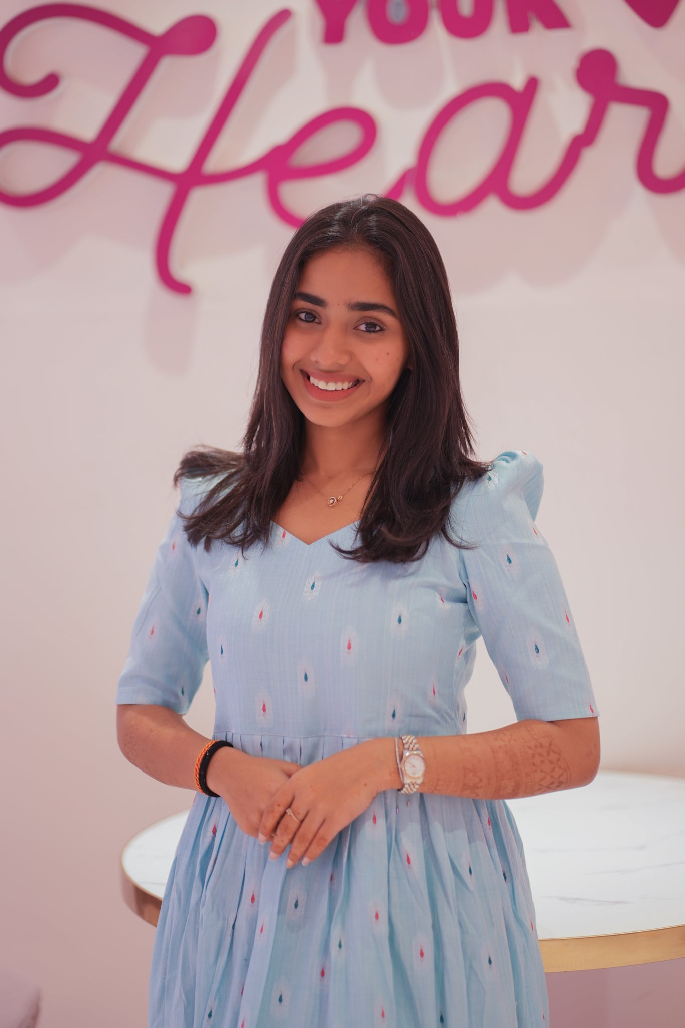 AA130 Baby Blue Cotton Maxi