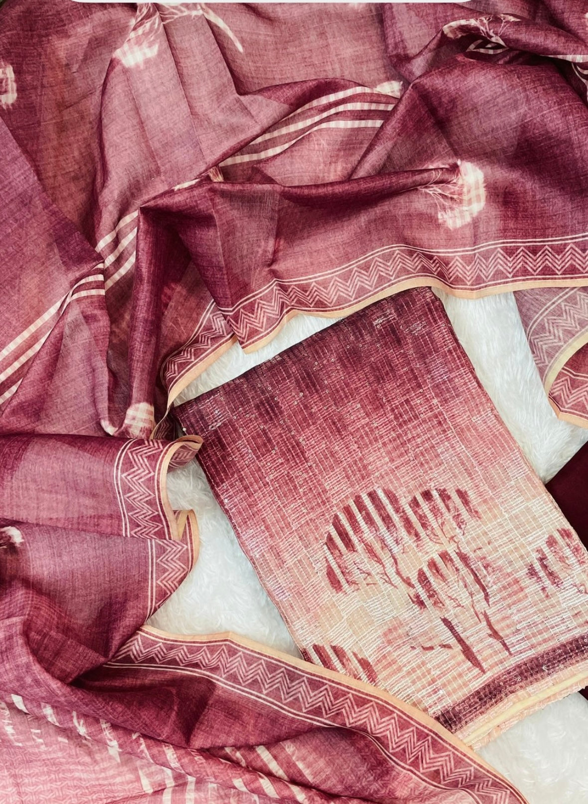 Semi silk Salwar set