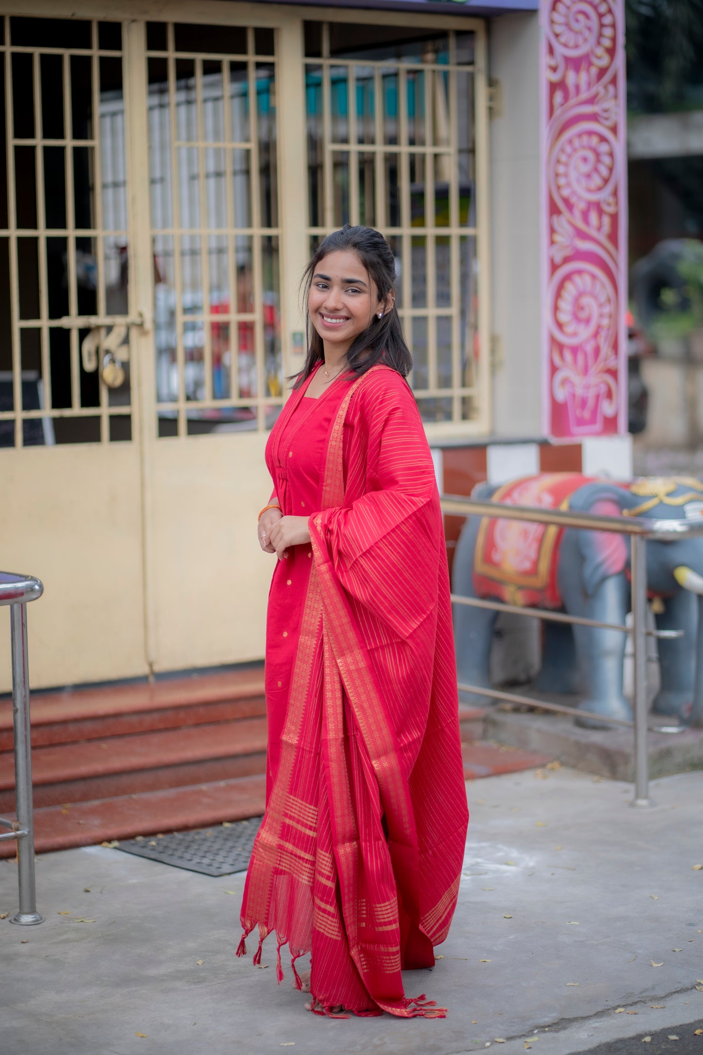 AA184 Raspberry Cotton 3 Pc set