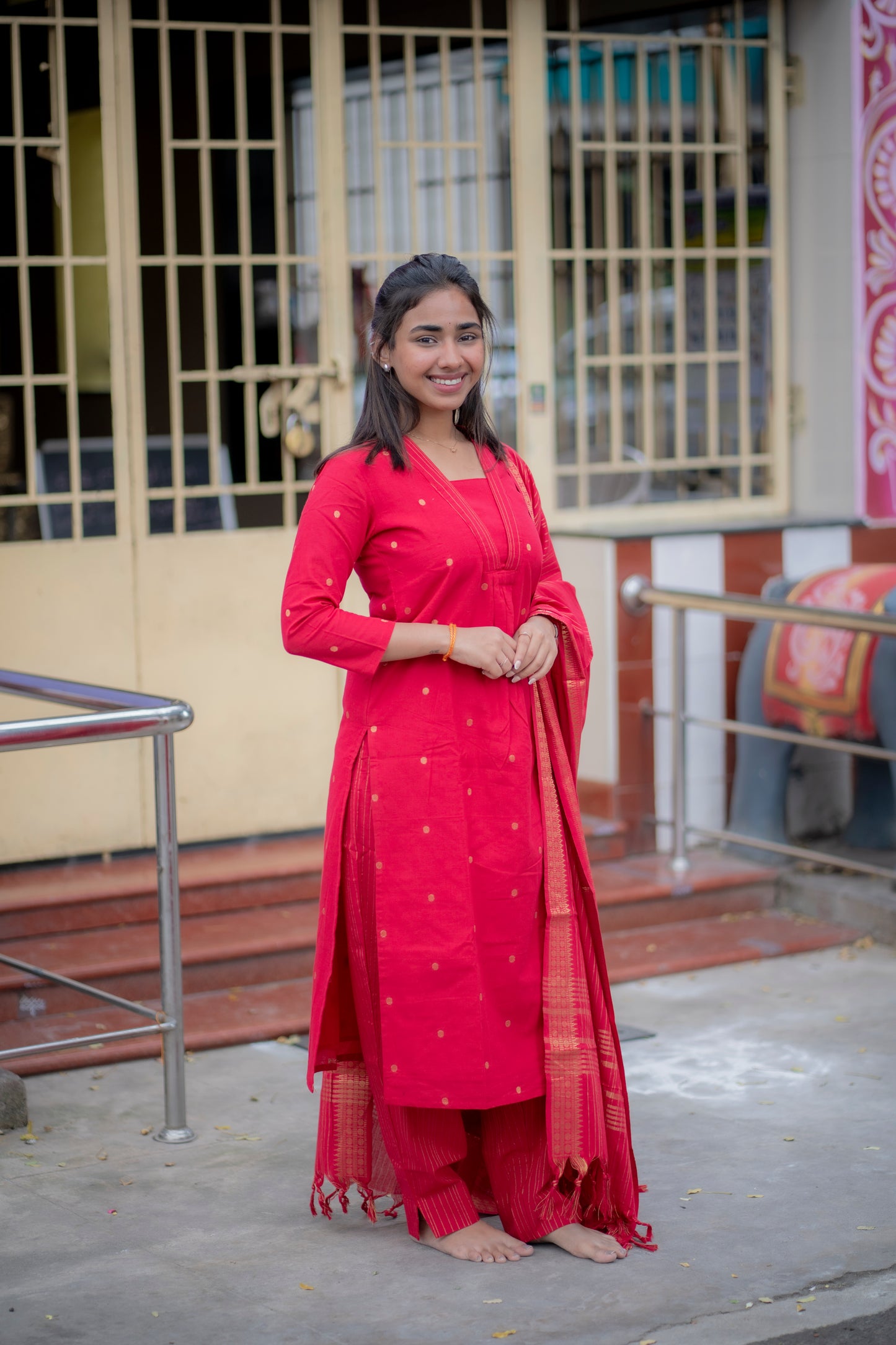 AA184 Raspberry Cotton 3 Pc set