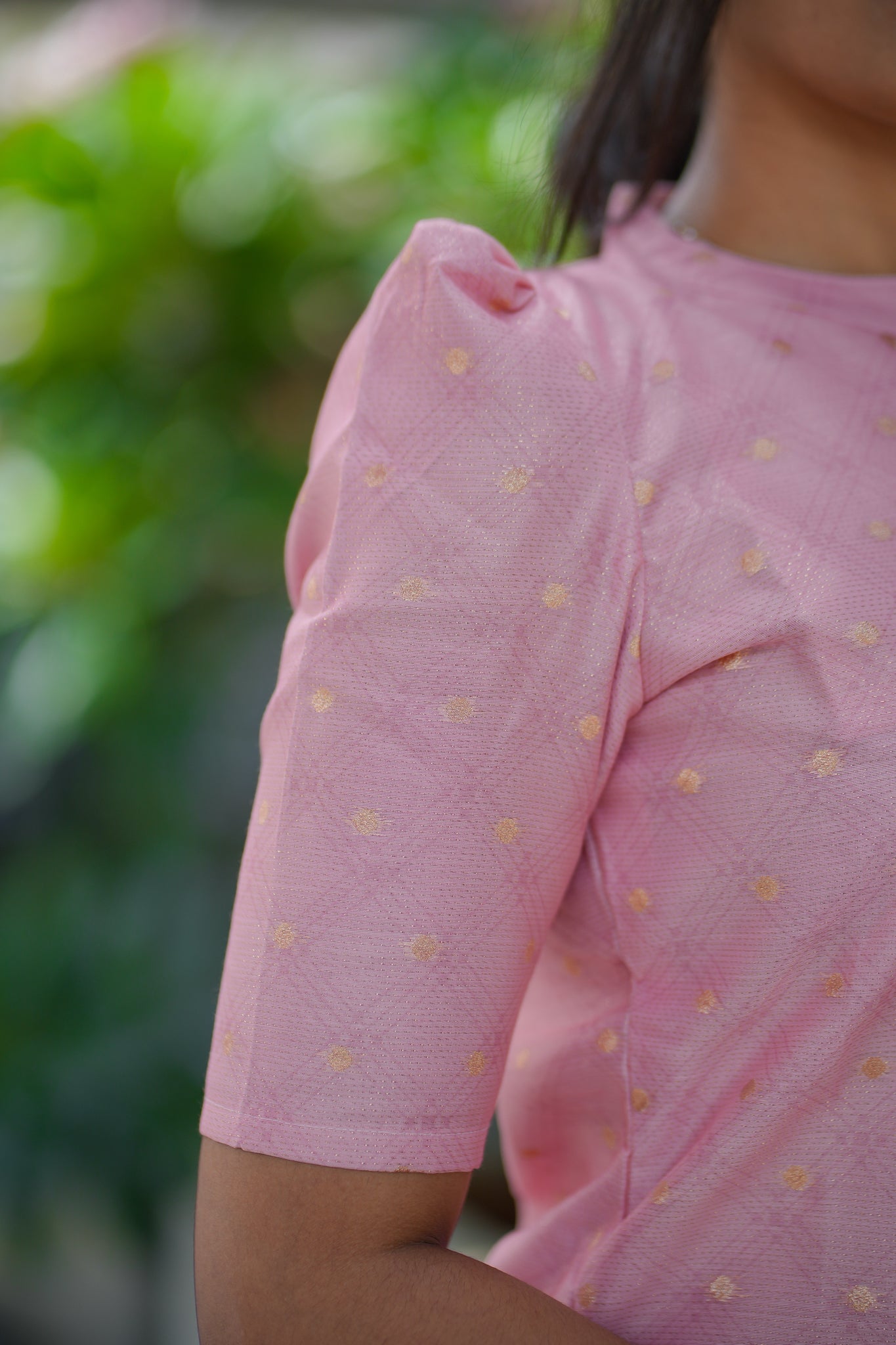 A126 Pink Lotus ShimmerSilk with Banarasi Weaving 3 Pc Set