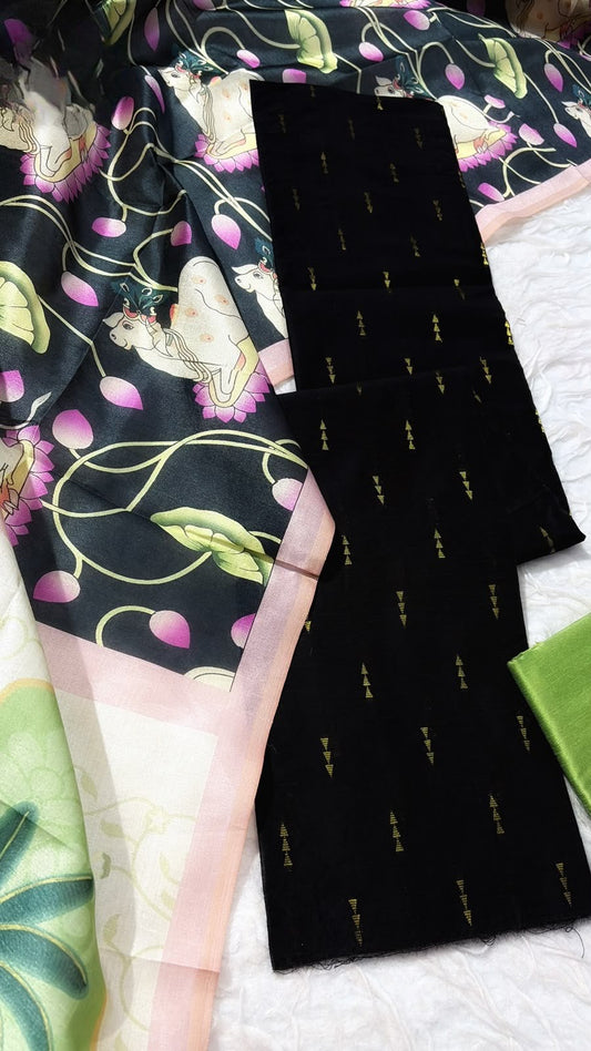 Raw Silk Salwar Material