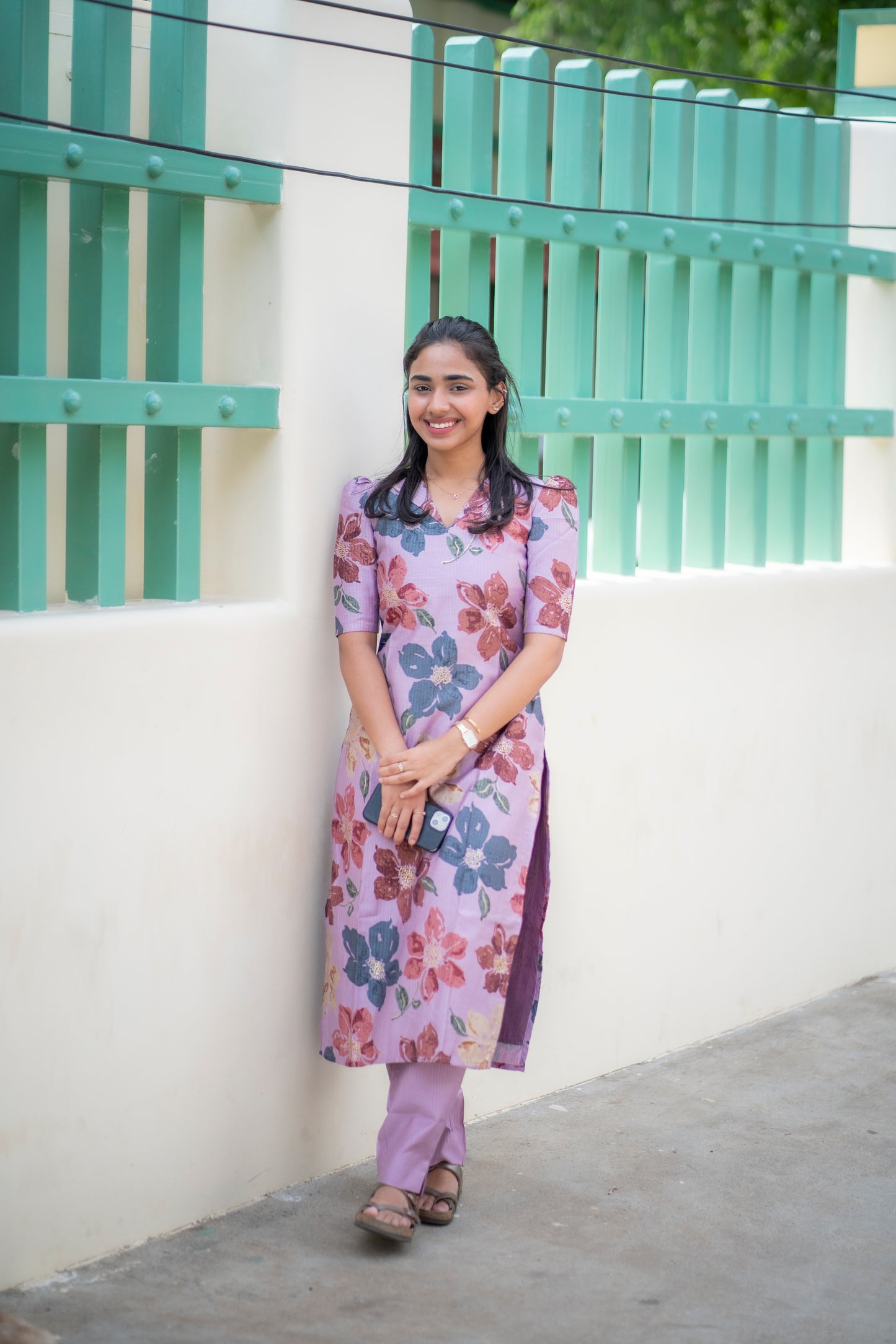 AA099 Lavender Floral Co Ord Set