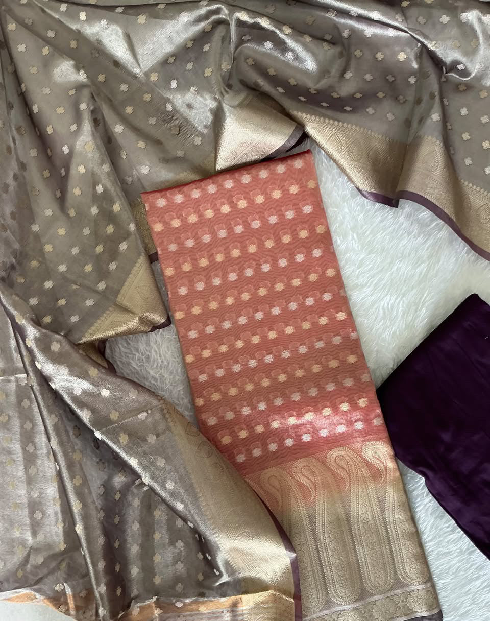 Banarasi Tissue Silk Salwar Material