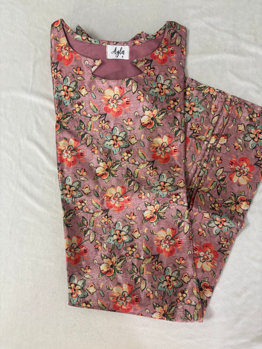 Cinnamon Silk Kurti