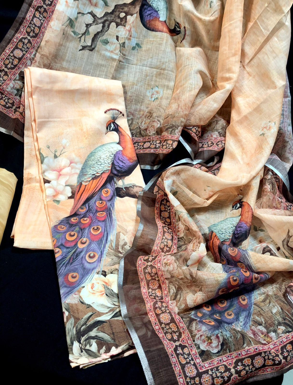 Pure Linen Mul Cotton Salwar Materials