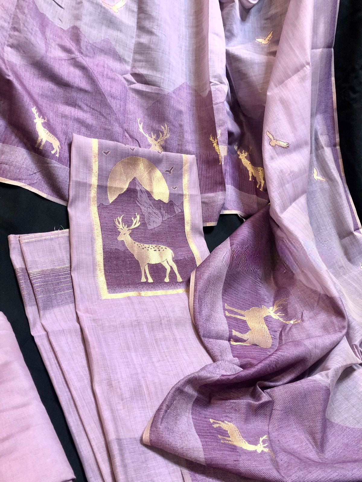 Linen Jamdhani 3 PC set