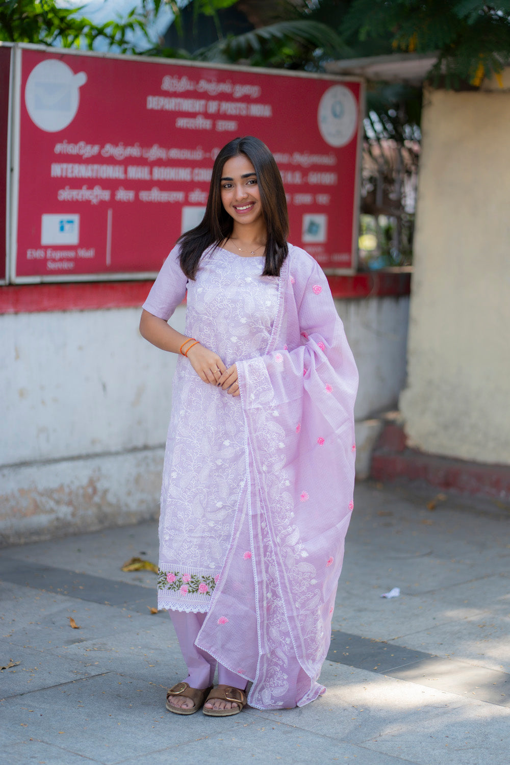 AA230 Lavender Kota Cotton 3pc Set