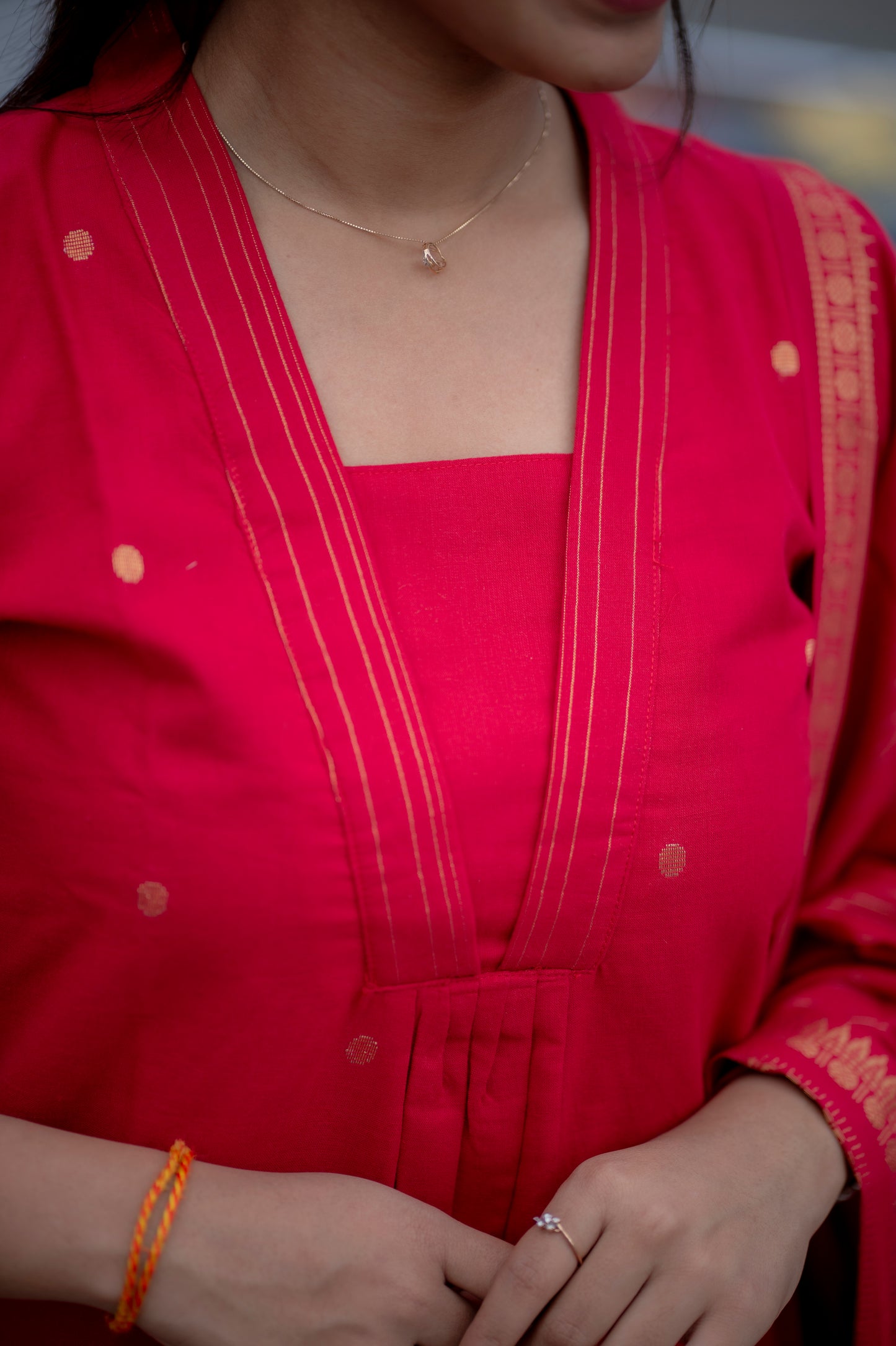 AA184 Raspberry Cotton 3 Pc set