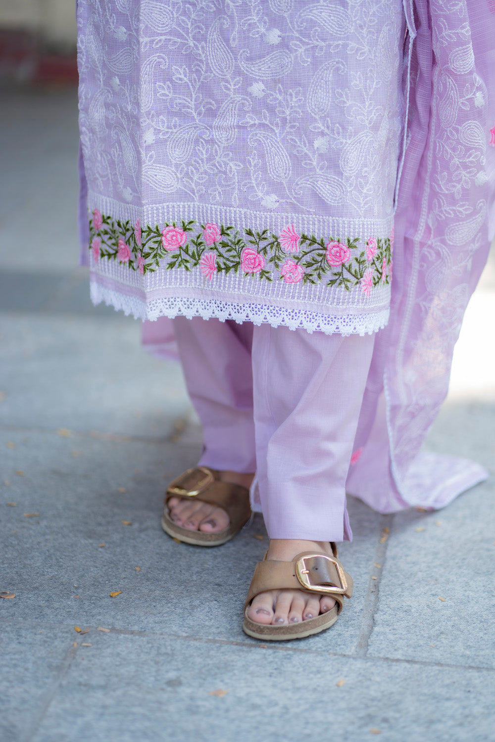 AA230 Lavender Kota Cotton 3pc Set