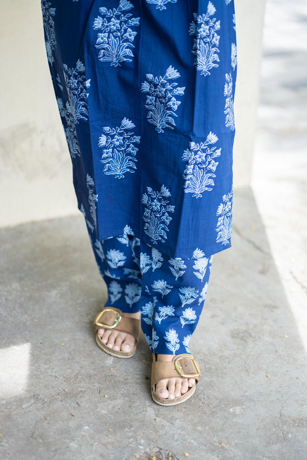 AA250 Blue Floral Cotton CoOrd Set