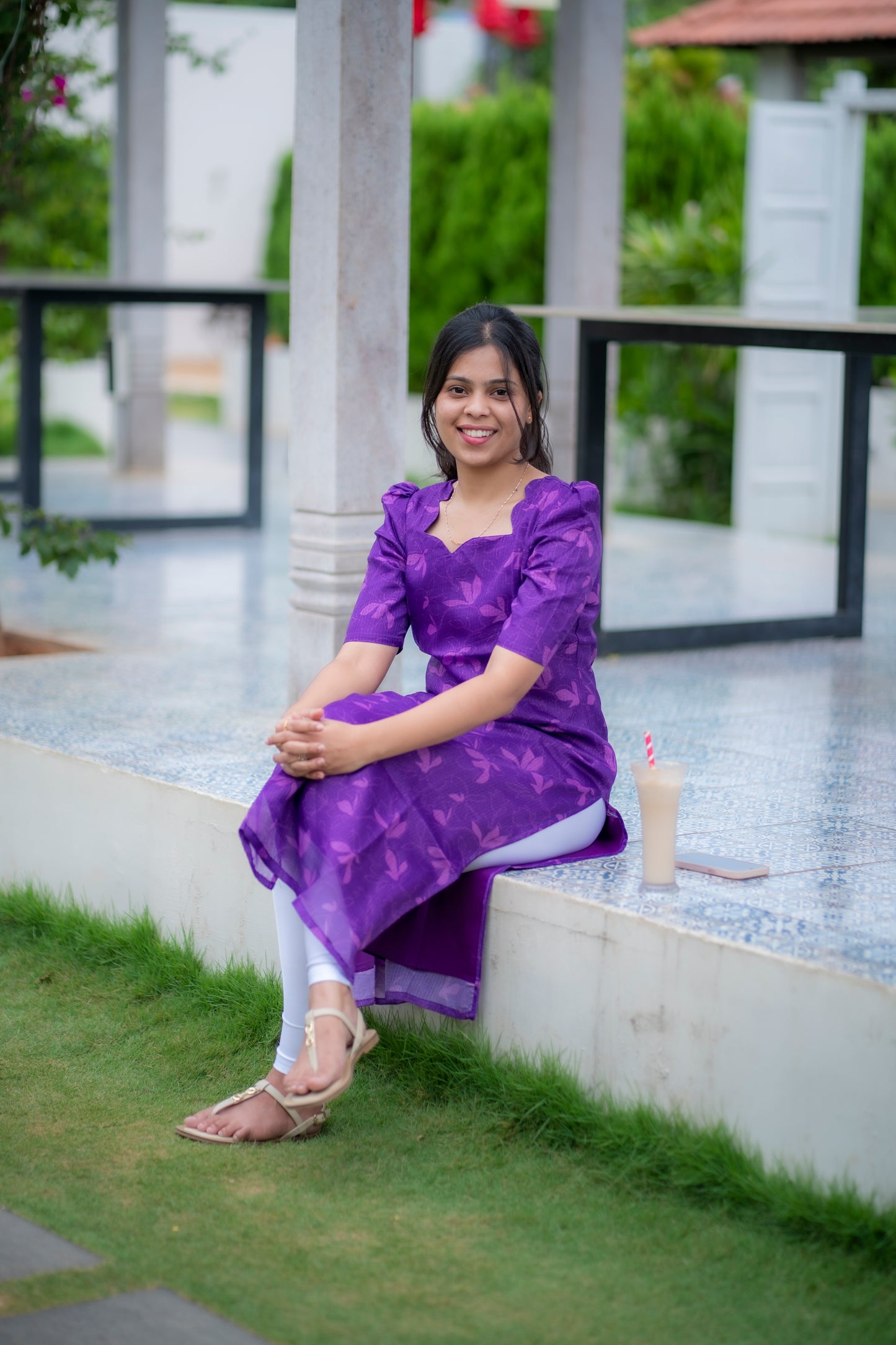 AA064 Purple Kota Kurti
