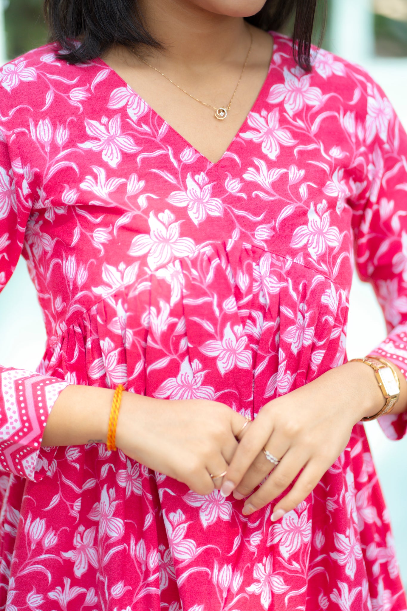 AA143 Pink Floral Co-Ord Set