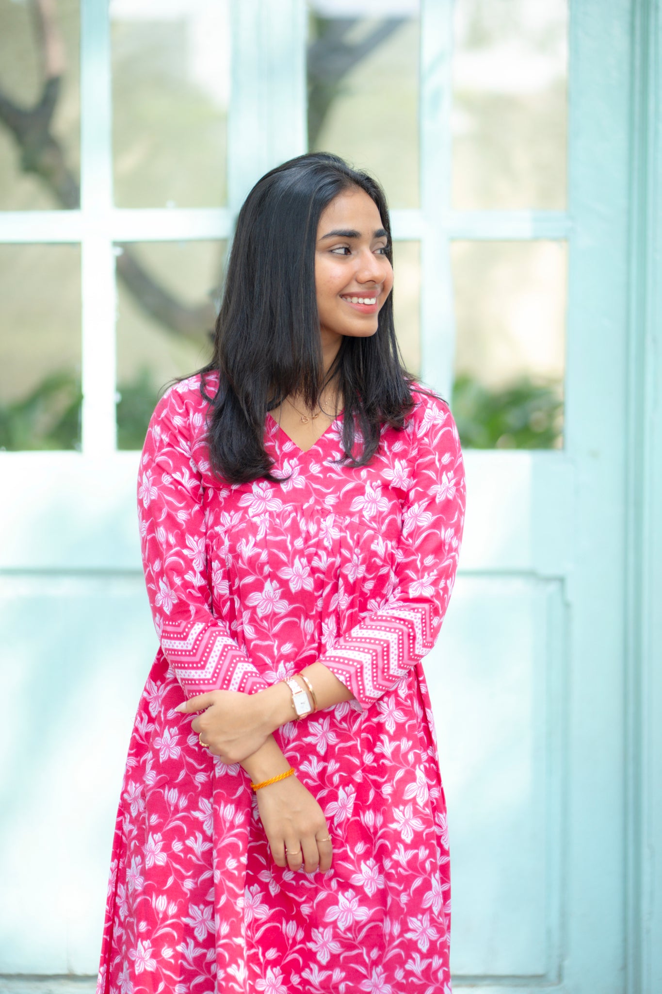 AA143 Pink Floral Co-Ord Set