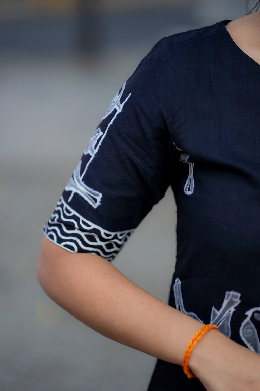 AA211 Black & White Combo Cotton Salwar Set