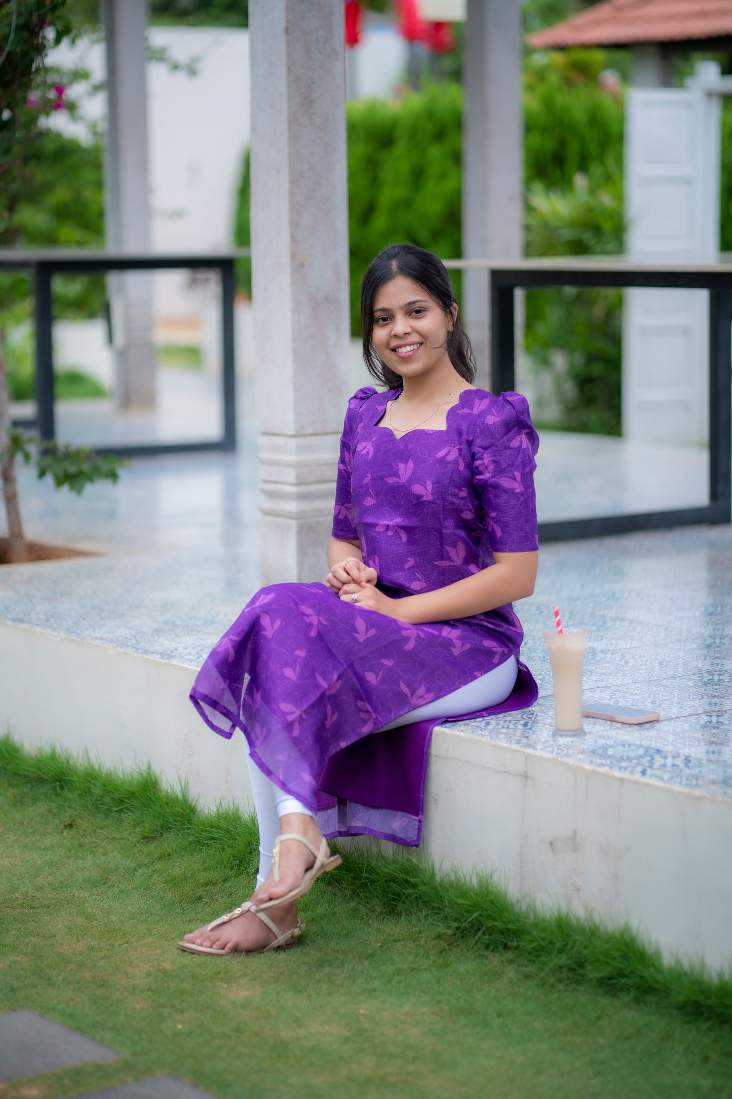 AA064 Purple Kota Kurti