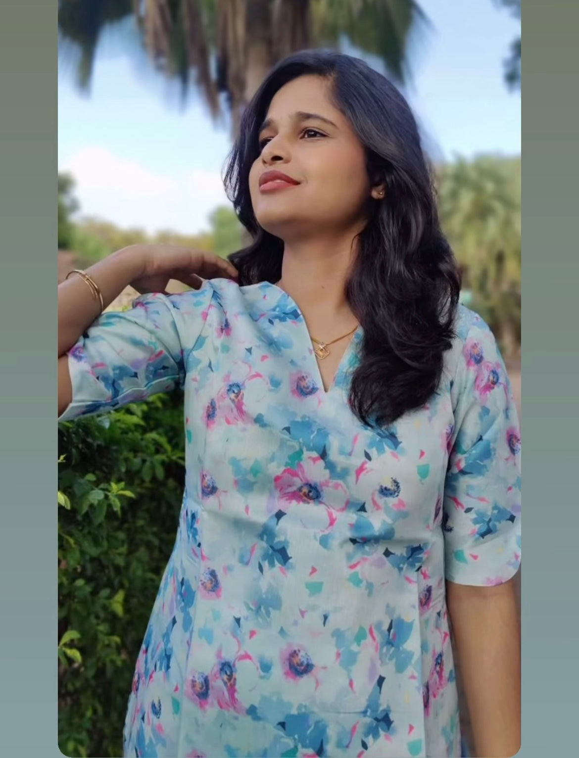 Floral cotton Kurti