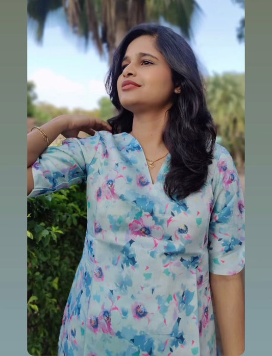 Floral cotton Kurti