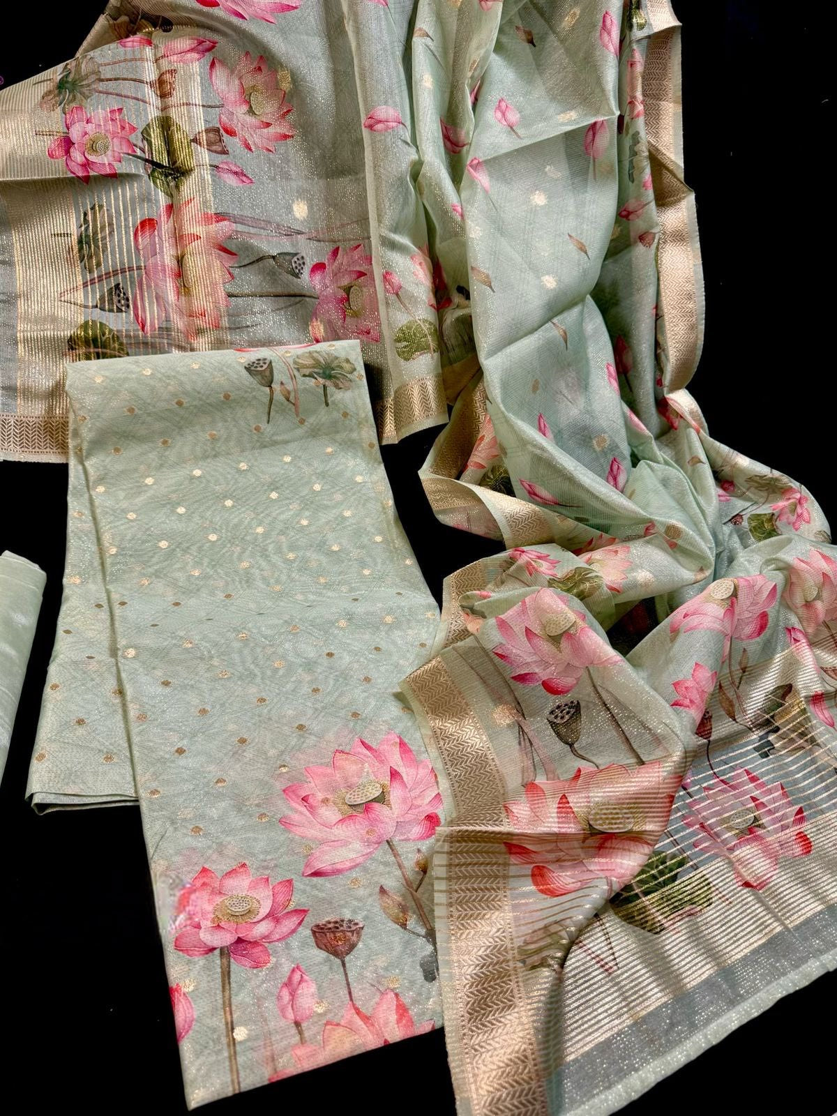 Shimmer Silk Banarasi Weave (3 PC Set)