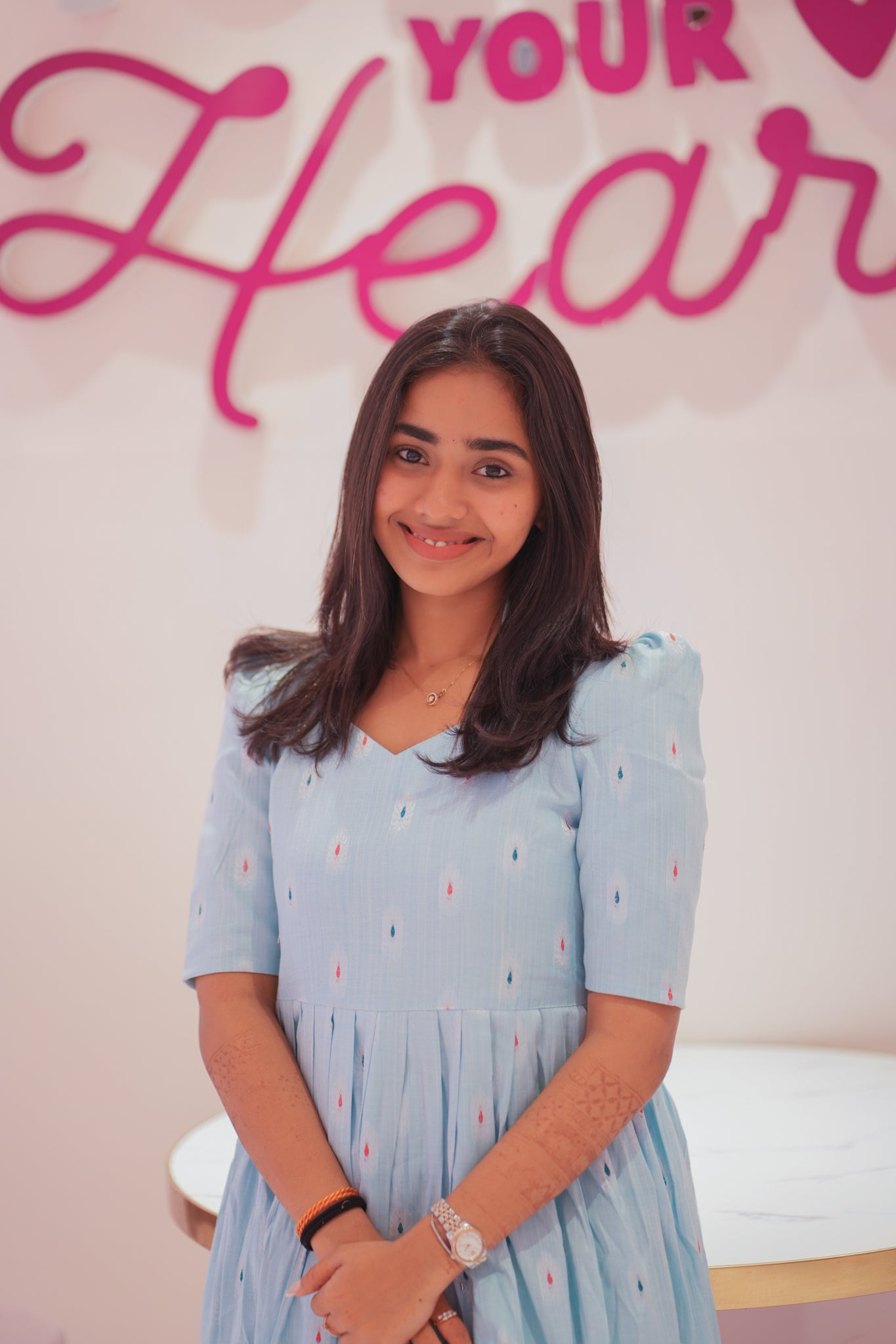 AA130 Baby Blue Cotton Maxi