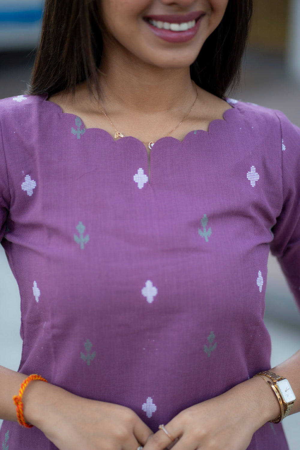 AA229 Plum Cotton CoOrd Set